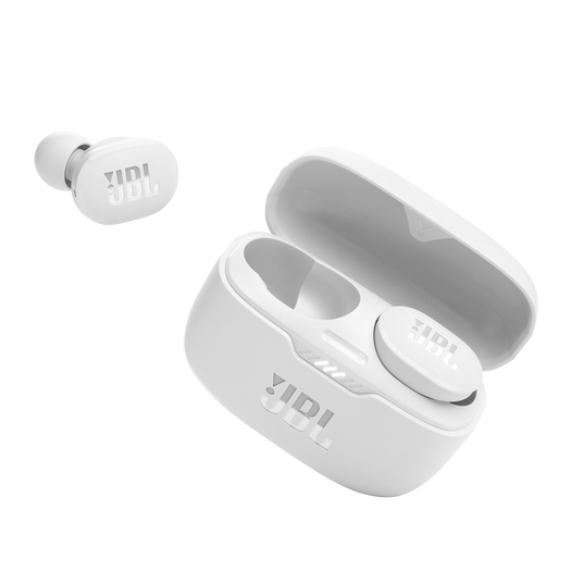 JBL Tune 130NC TWS - White - True wireless Noise Cancelling earbuds - Detailshot 6